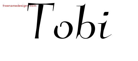 Tobi Elegant Name Tattoo Designs