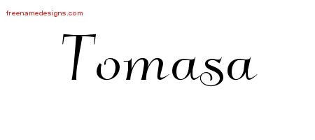Tomasa Elegant Name Tattoo Designs