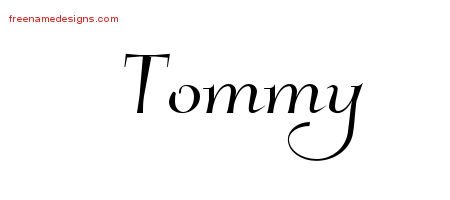 Tommy Elegant Name Tattoo Designs