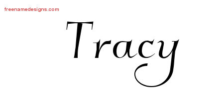 Tracy Elegant Name Tattoo Designs