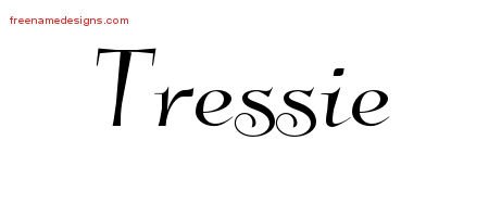 Tressie Elegant Name Tattoo Designs
