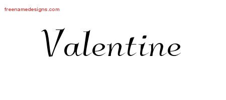 Valentine Elegant Name Tattoo Designs