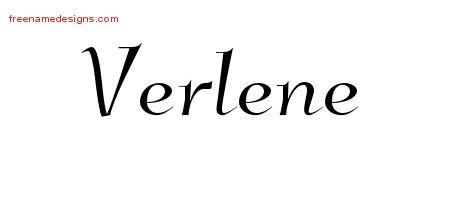 Verlene Elegant Name Tattoo Designs
