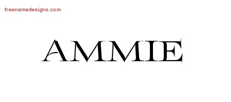 Ammie Flourishes Name Tattoo Designs