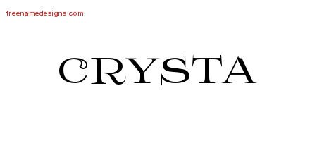 Crysta Flourishes Name Tattoo Designs