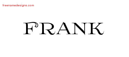 Frank Flourishes Name Tattoo Designs