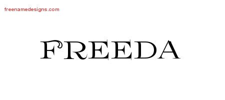 Freeda Flourishes Name Tattoo Designs