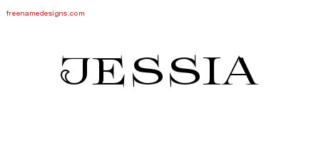 Jessia Flourishes Name Tattoo Designs