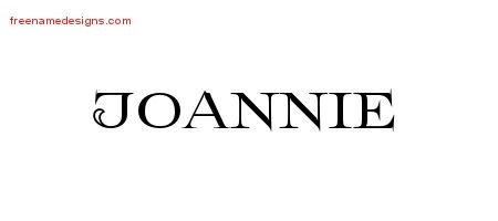 Joannie Flourishes Name Tattoo Designs