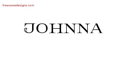 Johnna Flourishes Name Tattoo Designs