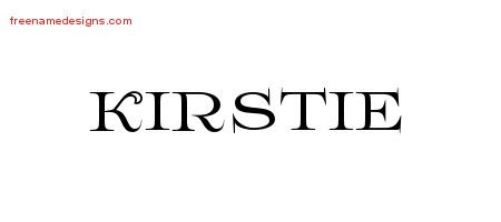Kirstie Flourishes Name Tattoo Designs