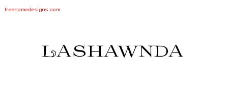 Lashawnda Flourishes Name Tattoo Designs