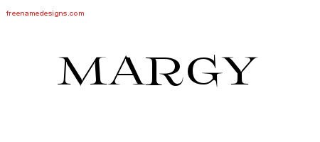 Margy Flourishes Name Tattoo Designs