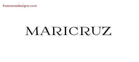 Maricruz Flourishes Name Tattoo Designs