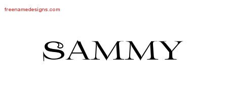 Sammy Flourishes Name Tattoo Designs
