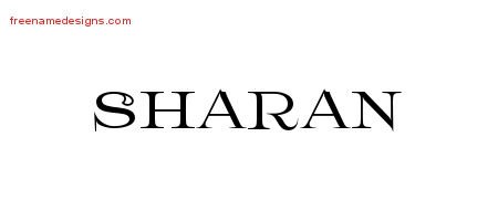 Sharan Flourishes Name Tattoo Designs