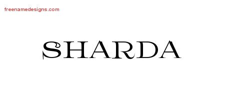 Sharda Flourishes Name Tattoo Designs