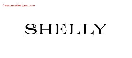Shelly Flourishes Name Tattoo Designs