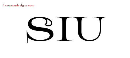 Siu Flourishes Name Tattoo Designs