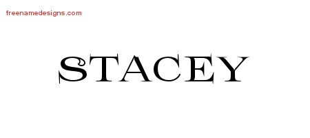 Stacey Flourishes Name Tattoo Designs