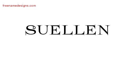 Suellen Flourishes Name Tattoo Designs