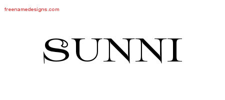 Sunni Flourishes Name Tattoo Designs