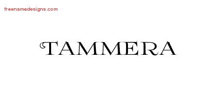Tammera Flourishes Name Tattoo Designs