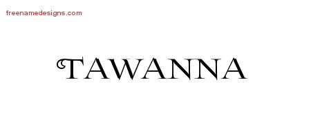 Tawanna Flourishes Name Tattoo Designs