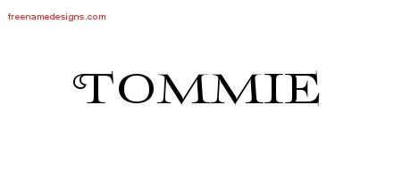 Tommie Flourishes Name Tattoo Designs