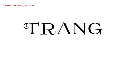 Trang Flourishes Name Tattoo Designs