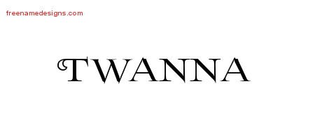 Twanna Flourishes Name Tattoo Designs