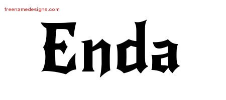 Enda Gothic Name Tattoo Designs