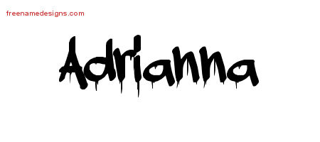 Graffiti Name Tattoo Designs Adrianna Free Lettering - Free Name Designs