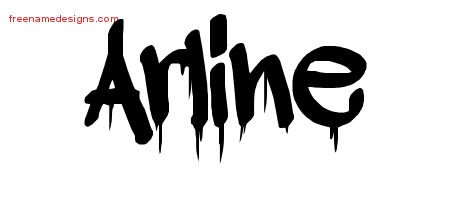 Arline Graffiti Name Tattoo Designs