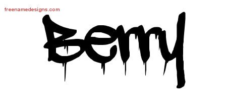 Berry Graffiti Name Tattoo Designs