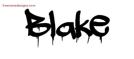 Blake Graffiti Name Tattoo Designs