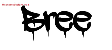 Bree Graffiti Name Tattoo Designs