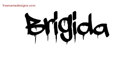 Brigida Graffiti Name Tattoo Designs