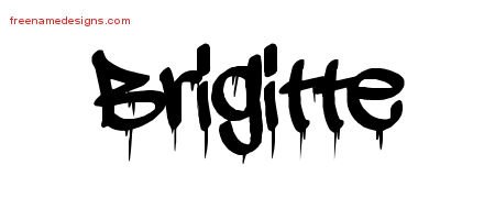 Brigitte Graffiti Name Tattoo Designs