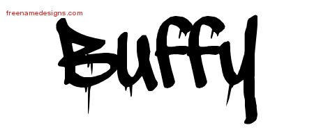 Buffy Graffiti Name Tattoo Designs