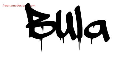 Bula Graffiti Name Tattoo Designs