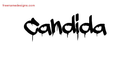 Candida Graffiti Name Tattoo Designs