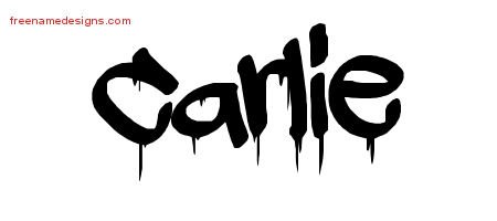 Carlie Graffiti Name Tattoo Designs