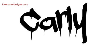 Carly Graffiti Name Tattoo Designs