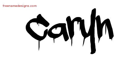 Caryn Graffiti Name Tattoo Designs