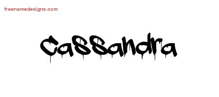 Cassandra Graffiti Name Tattoo Designs