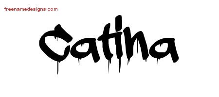Catina Graffiti Name Tattoo Designs