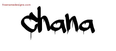 Chana Graffiti Name Tattoo Designs