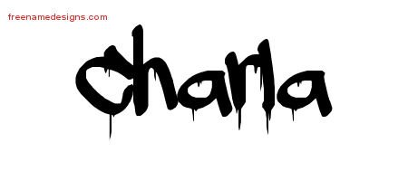 Charla Graffiti Name Tattoo Designs