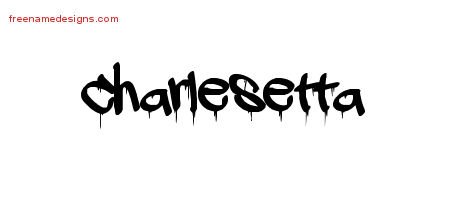 Charlesetta Graffiti Name Tattoo Designs